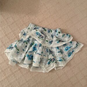 Love Shack Fancy Mini Floral Skirt